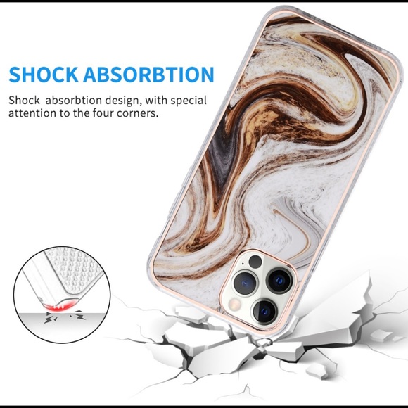 Cocoa and Marshmallow Swirl Design Case for iPhone 13 Pro Max - Picture 3 of 6
